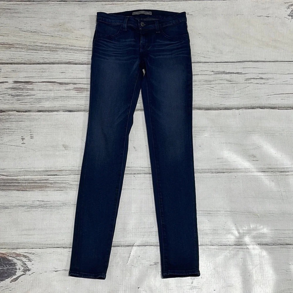 J BRAND Jeans Blue Denim Skinny Distressing Size 26 - Picture 3 of 11
